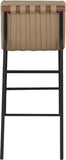 Burke Vegan Leather Upholstered Bar Stools — 800-C - Tan - 800Tan-C alternate view 4