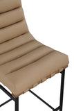 Burke Vegan Leather Upholstered Bar Stools — 800-C - Tan - 800Tan-C alternate view 7
