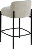 Burton Chenille Fabric Upholstered Bar / Counter Stool — 429-C - Beige - 429Beige-C alternate view 5