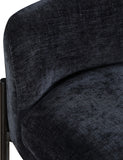 Burton Chenille Fabric Upholstered Bar / Counter Stool — 429-C - Black - 429Black-C alternate view 6