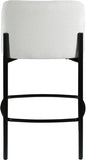 Burton Chenille Fabric Upholstered Bar / Counter Stool — 429-C - Cream - 429Cream-C alternate view 2