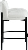 Burton Chenille Fabric Upholstered Bar / Counter Stool — 429-C - Cream - 429Cream-C alternate view 4