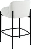 Burton Chenille Fabric Upholstered Bar / Counter Stool — 429-C - Cream - 429Cream-C alternate view 5