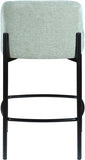 Burton Chenille Fabric Upholstered Bar / Counter Stool — 429-C - Mint - 429Mint-C alternate view 2
