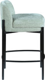 Burton Chenille Fabric Upholstered Bar / Counter Stool — 429-C - Mint - 429Mint-C alternate view 4