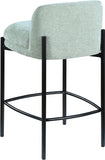 Burton Chenille Fabric Upholstered Bar / Counter Stool — 429-C - Mint - 429Mint-C alternate view 5