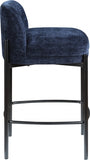 Burton Chenille Fabric Upholstered Bar / Counter Stool — 429-C - Blue - 429Navy-C alternate view 4