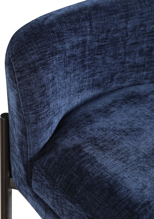 Burton Chenille Fabric Upholstered Bar / Counter Stool — 429-C - Blue - 429Navy-C alternate view 6