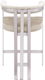 Marcello Velvet Upholstered Counter Stool — 939-C - Beige - 939Beige-C alternate view 4