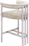 Marcello Velvet Upholstered Counter Stool — 939-C - Beige - 939Beige-C alternate view 5