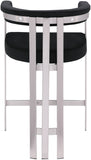 Marcello Velvet Upholstered Counter Stool — 939-C - Black - 939Black-C alternate view 4