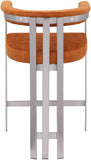 Marcello Velvet Upholstered Counter Stool — 939-C - Cognac - 939Cognac-C alternate view 4