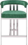 Marcello Velvet Upholstered Counter Stool — 939-C - Green - 939Green-C alternate view 2