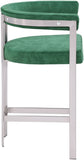 Marcello Velvet Upholstered Counter Stool — 939-C - Green - 939Green-C alternate view 3