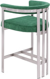 Marcello Velvet Upholstered Counter Stool — 939-C - Green - 939Green-C alternate view 5