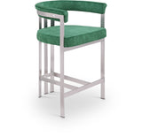 Marcello Velvet Upholstered Counter Stool — 939-C - Green - 939Green-C
