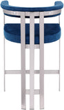 Marcello Velvet Upholstered Counter Stool — 939-C - Blue - 939Navy-C alternate view 4