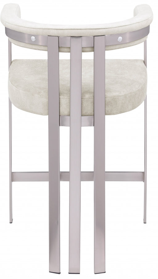 Marcello Velvet Upholstered Counter Stool — 939-C - Stone - 939Stone-C alternate view 2