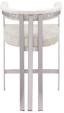 Marcello Velvet Upholstered Counter Stool — 939-C - Stone - 939Stone-C alternate view 2