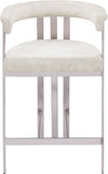 Marcello Velvet Upholstered Counter Stool — 939-C - Stone - 939Stone-C alternate view 3
