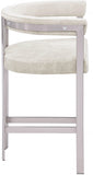 Marcello Velvet Upholstered Counter Stool — 939-C - Stone - 939Stone-C alternate view 4