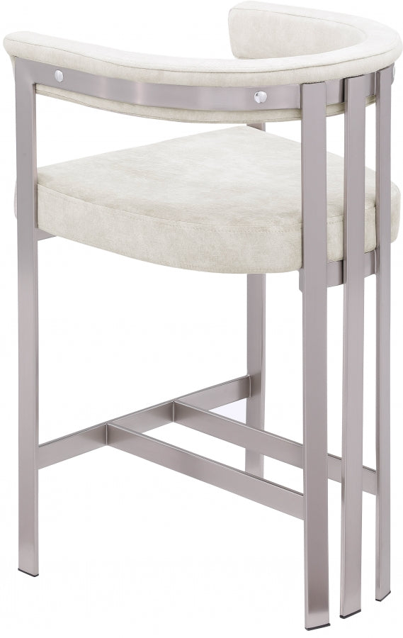 Marcello Velvet Upholstered Counter Stool — 939-C - Stone - 939Stone-C alternate view 5