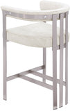 Marcello Velvet Upholstered Counter Stool — 939-C - Stone - 939Stone-C alternate view 5