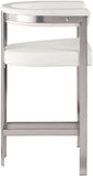 Marcello Vegan Leather Upholstered Bar / Counter Stools — 939-C-Leather - Cream - 939Cream-C alternate view 3