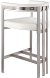 Marcello Vegan Leather Upholstered Bar / Counter Stools — 939-C-Leather - Cream - 939Cream-C alternate view 5