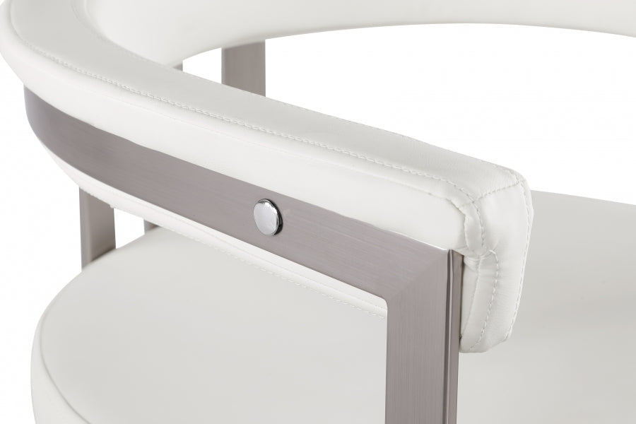 Marcello Vegan Leather Upholstered Bar / Counter Stools — 939-C-Leather - Cream - 939Cream-C alternate view 6
