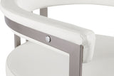 Marcello Vegan Leather Upholstered Bar / Counter Stools — 939-C-Leather - Cream - 939Cream-C alternate view 6