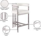 Marcello Vegan Leather Upholstered Bar / Counter Stools — 939-C-Leather - Cream - 939Cream-C Infographic