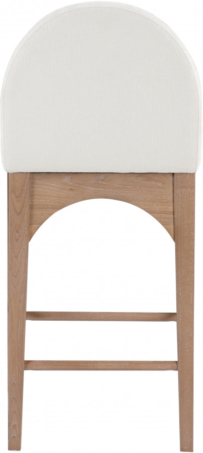 Waldorf Chenille Fabric Upholstered Counter Stool — 390-C - Cream - 390Cream-C alternate view 2
