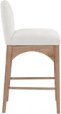 Waldorf Chenille Fabric Upholstered Counter Stool — 390-C - Cream - 390Cream-C alternate view 3