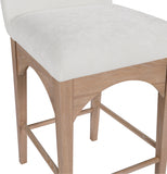 Waldorf Chenille Fabric Upholstered Counter Stool — 390-C - Cream - 390Cream-C alternate view 4