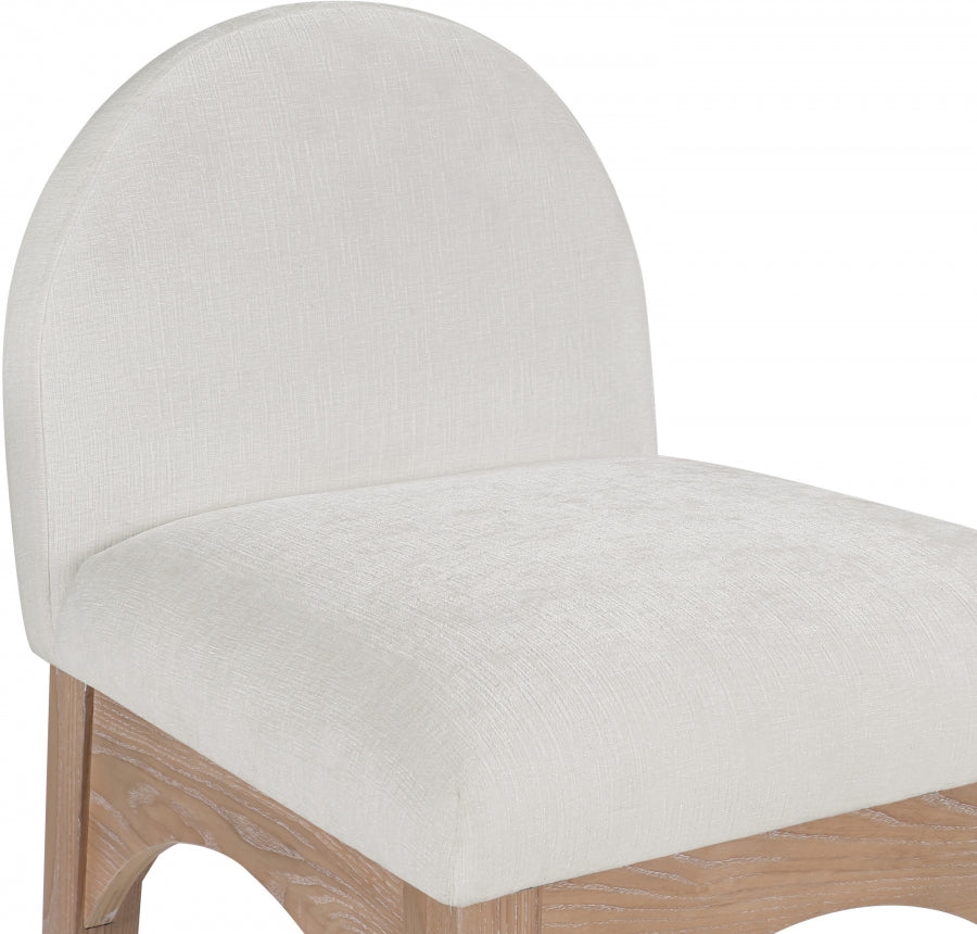 Waldorf Chenille Fabric Upholstered Counter Stool — 390-C - Cream - 390Cream-C alternate view 5