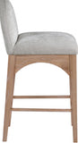 Waldorf Chenille Fabric Upholstered Counter Stool — 390-C - Grey - 390Grey-C alternate view 3