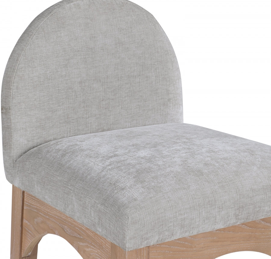 Waldorf Chenille Fabric Upholstered Counter Stool — 390-C - Grey - 390Grey-C alternate view 5