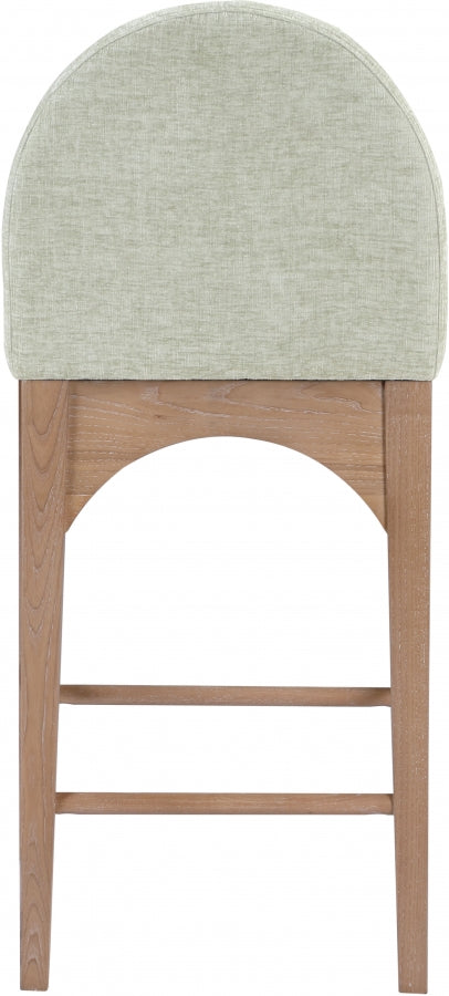 Waldorf Chenille Fabric Upholstered Counter Stool — 390-C - Mint - 390Mint-C alternate view 2