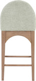 Waldorf Chenille Fabric Upholstered Counter Stool — 390-C - Mint - 390Mint-C alternate view 2