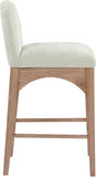 Waldorf Chenille Fabric Upholstered Counter Stool — 390-C - Mint - 390Mint-C alternate view 3