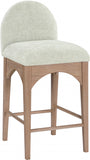 Waldorf Chenille Fabric Upholstered Counter Stool — 390-C - Mint - 390Mint-C