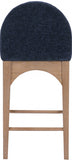 Waldorf Chenille Fabric Upholstered Counter Stool — 390-C - Blue - 390Navy-C alternate view 2