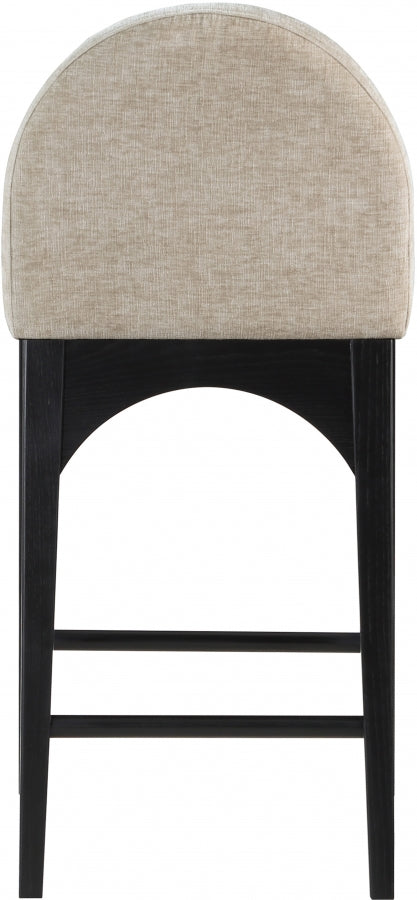 Waldorf Chenille Fabric Upholstered Counter Stool — 392-C - Beige - 392Beige-C alternate view 2
