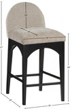 Waldorf Chenille Fabric Upholstered Counter Stool — 392-C - Beige - 392Beige-C Dim