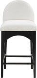 Waldorf Chenille Fabric Upholstered Counter Stool — 392-C - Cream - 392Cream-C alternate view 3