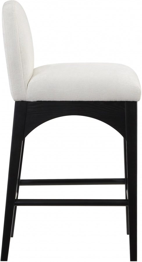 Waldorf Chenille Fabric Upholstered Counter Stool — 392-C - Cream - 392Cream-C alternate view 4