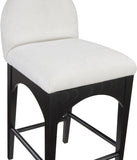 Waldorf Chenille Fabric Upholstered Counter Stool — 392-C - Cream - 392Cream-C alternate view 5