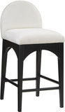 Waldorf Chenille Fabric Upholstered Counter Stool — 392-C - Cream - 392Cream-C