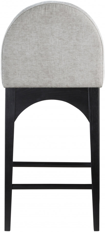 Waldorf Chenille Fabric Upholstered Counter Stool — 392-C - Grey - 392Grey-C alternate view 2